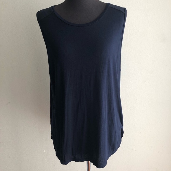 J. Crew Tops - J.Crew sz L cute navy blouse